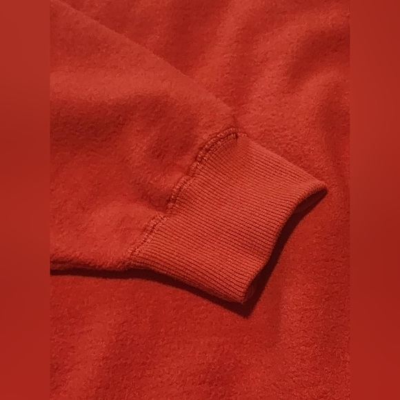 Page & Tuttle Men’s Collared 1/4 Button Burnt Orange Fleece Golf Pullover NWOT - Picture 4 of 7